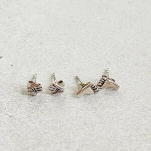 Set of 2 Sterling Silver Mini Hands and Feet Earrings